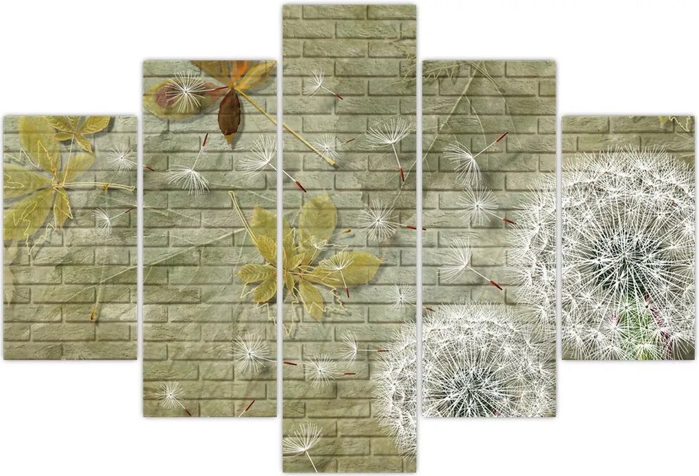 Tablou - Păpădii suflate de vânt (150x105 cm)