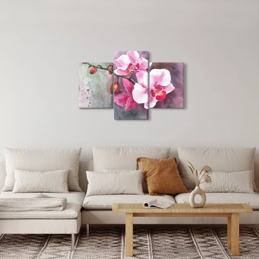 Tablou - Orhidee, acvariu (90x60 cm)