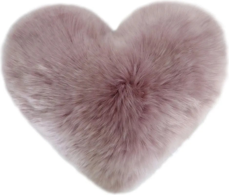 Perna din blana de oaie LW Noua Zeelanda, LW Heart Double Sided 40x33cm