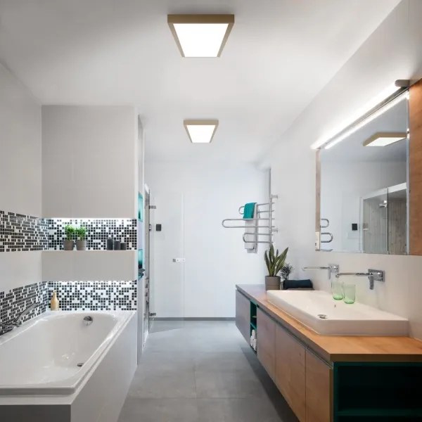 Brilagi-LED Plafonieră pentru baie FRAME LED/50W/230V 120x30 cm IP44 bej