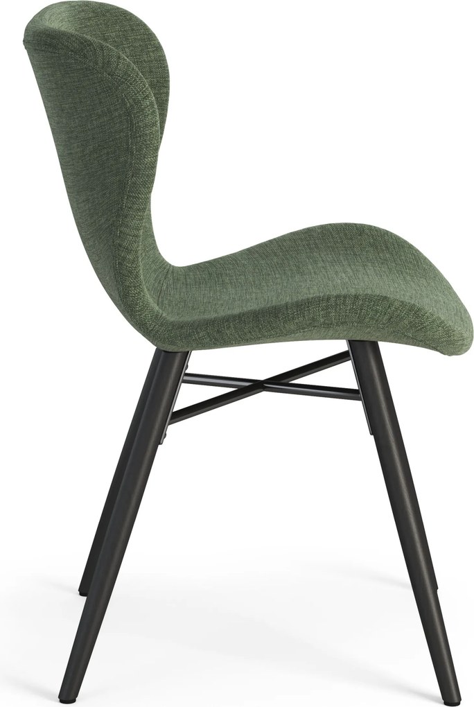 MAZZONI EXPORT ALTEA Verde (țesătură Rio 140) / picioare negre – SCAUN MODERN PENTRU LIVING / SUFRAGERIE / BUCĂTĂRIE / BIROU