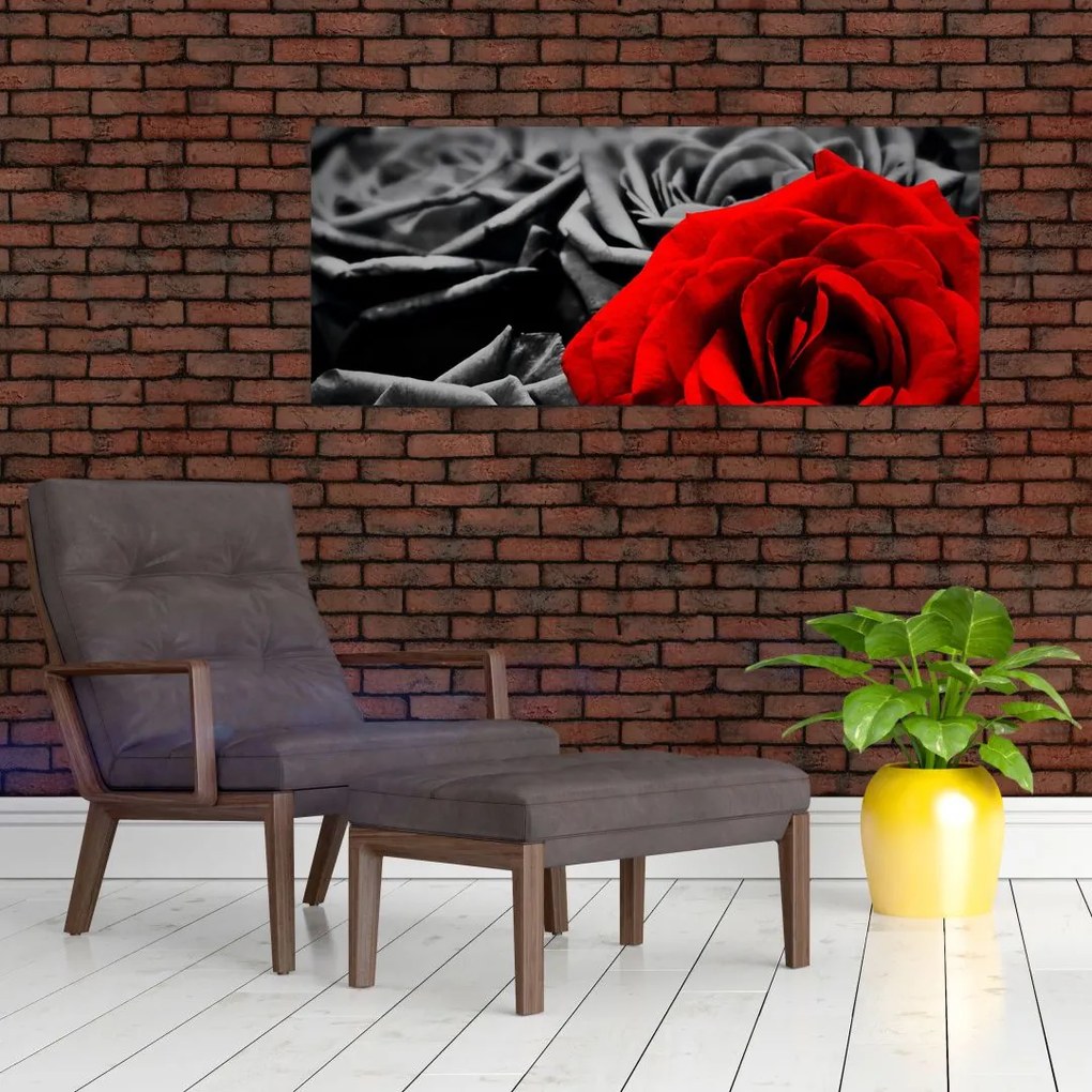 Tablou - Flori de trandafir (120x50 cm)
