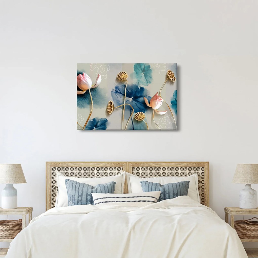 Tablou cu flori (90x60 cm)