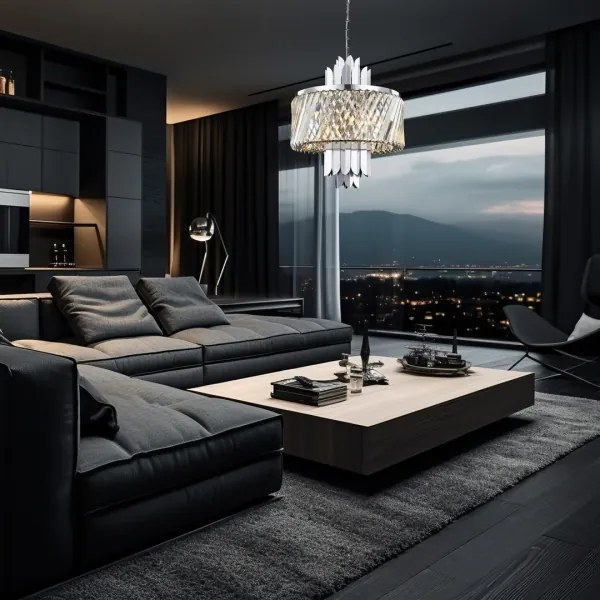 Lustră pe lanț MARGOT 6xE14/40W/230V crom