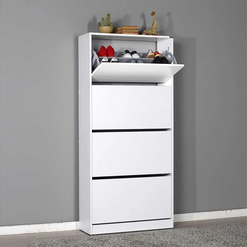 Pantofar Adore XL, 4 compartimente, capacitate 24 perechi incaltaminte, 73 x 157 x 26 cm