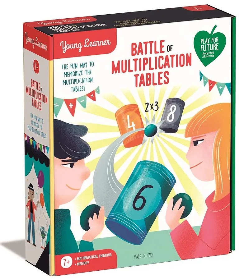 Colorat Multiplication Tables Joc de societate Torpedo Clementoni