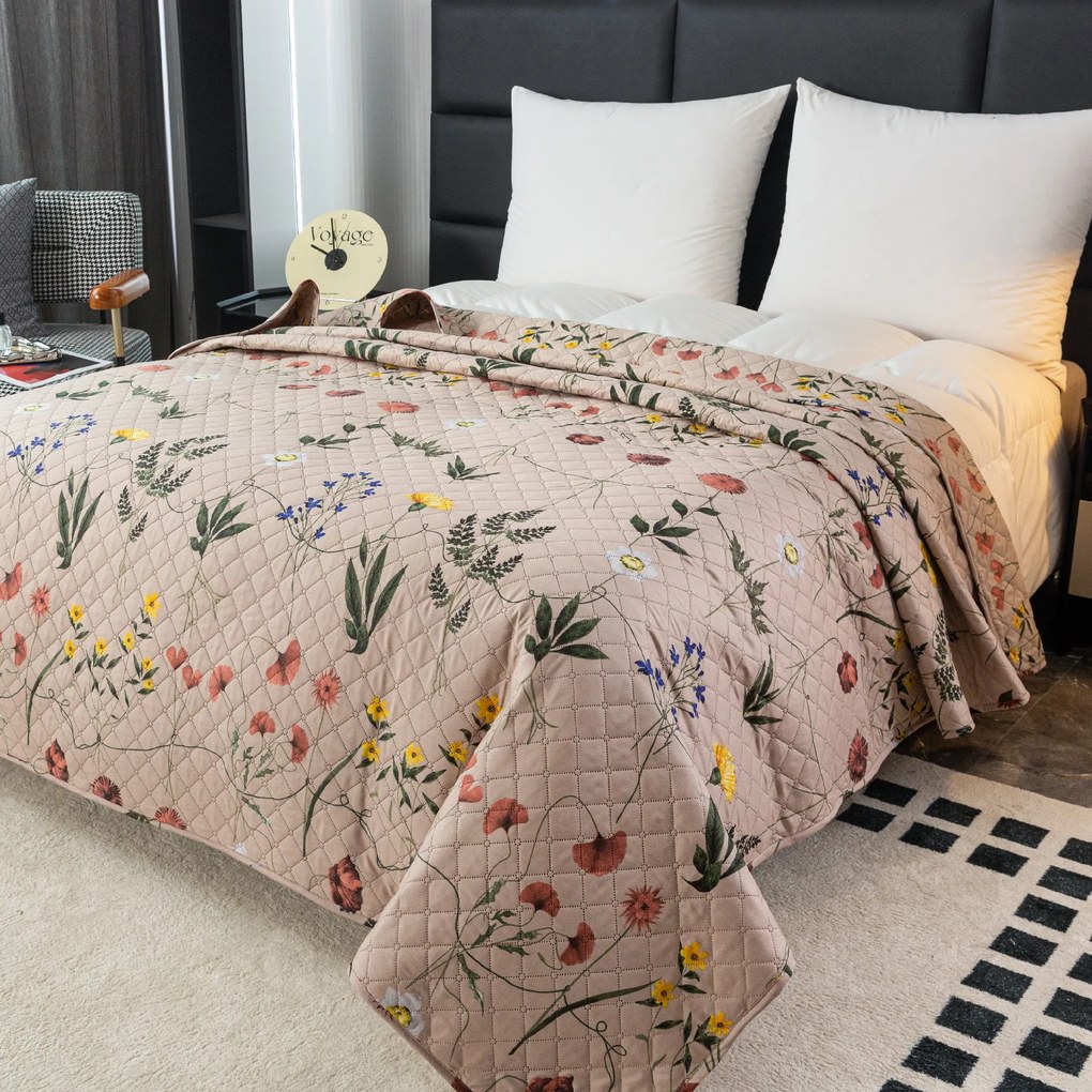 Cuvertura de pat HERBAR bej Dimensiune: 170 x 210 cm