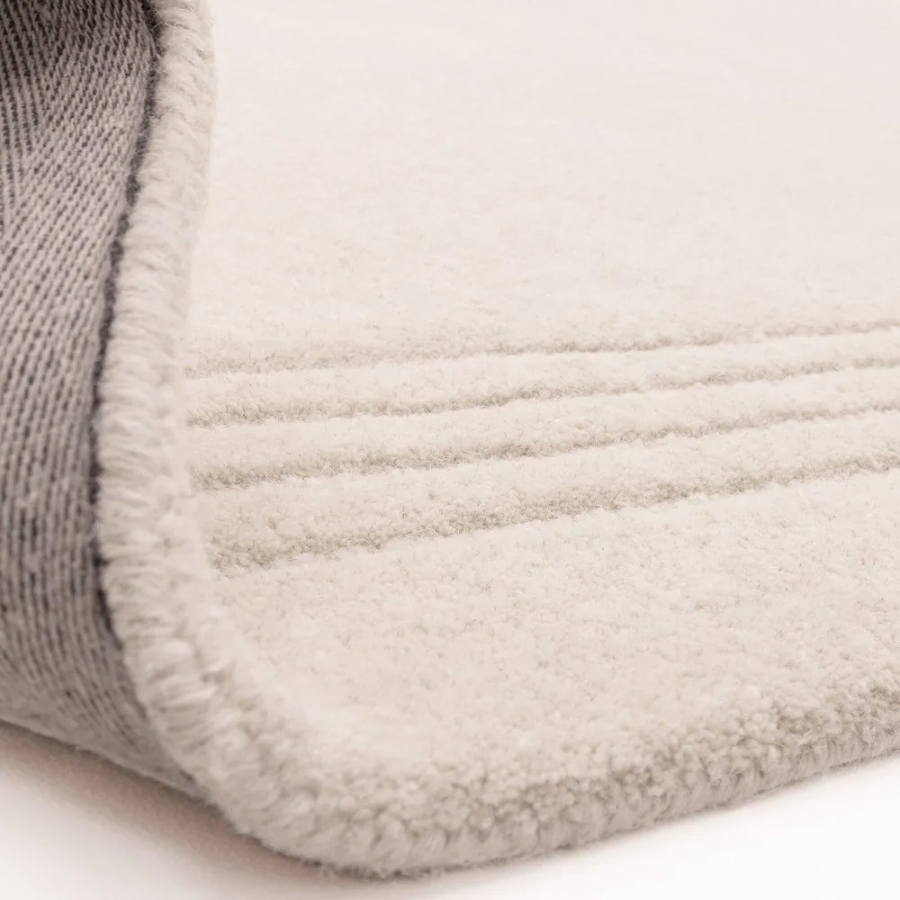 Covor fildeș țesut manual din lână 160x230 cm Orlo Ivory – Asiatic Carpets