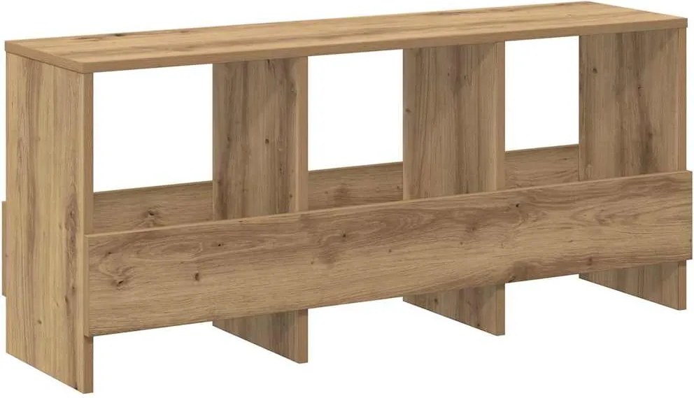 vidaXL Raft pentru reviste Stejar Artizanal 102 x 30 x 45 cm