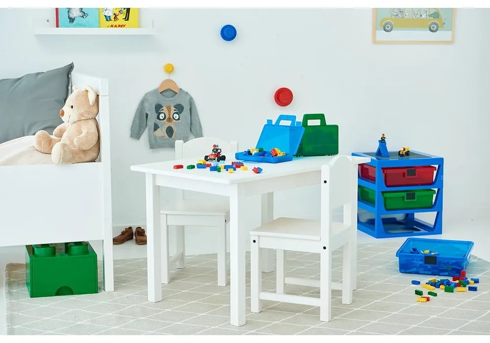 Organizator pentru depozitare cu 3 sertare LEGO®, albastru