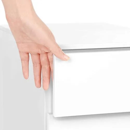 Corp mobil pentru birou / rollbox, 45 x 30 x 60 cm, metal, alb, Songmics