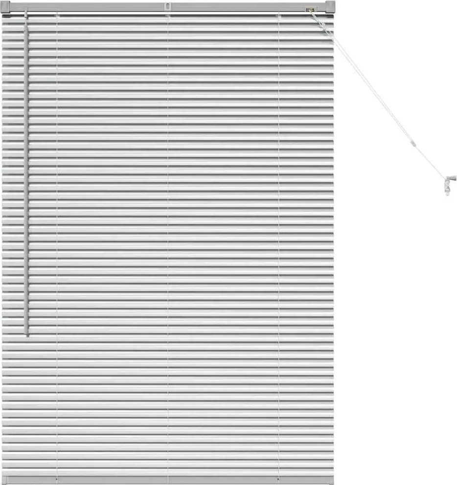 vidaXL Jaluzele venetiene Manual Argintiu 130 x 85 cm Aluminiu