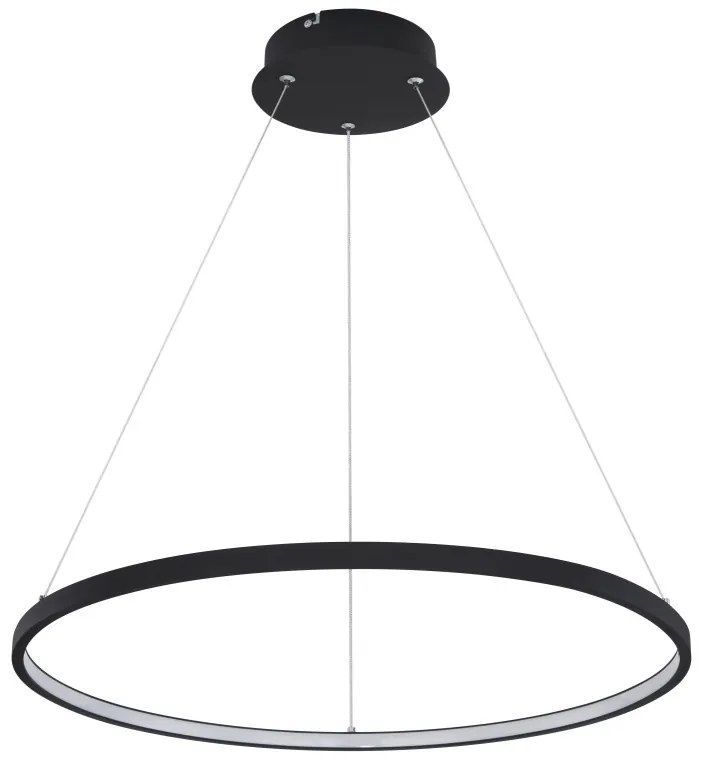 Lustra LED suspendata design modern circular RALPH 29W negru