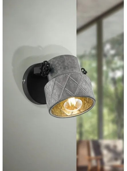 Eglo 39868 - Aplică perete HILCOTT 1xE27/40W/230V