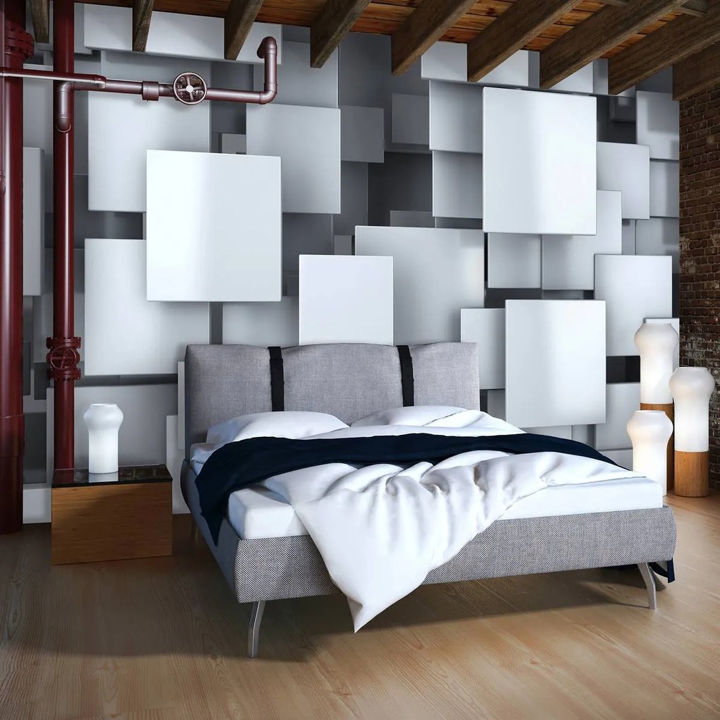 Fototapet - Pătrate 3D (152,5x104 cm)