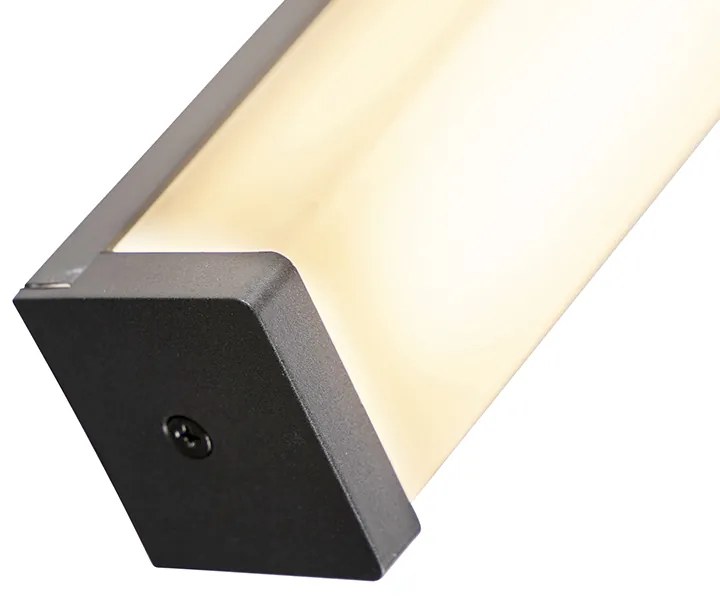 Lampa de perete modernă pentru baie neagră 92 cm IP44 - Cascada