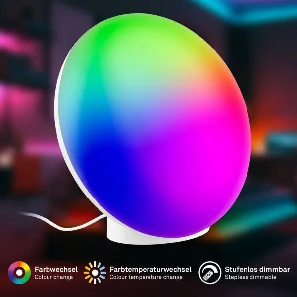 Brilo - Lampă de birou TARA LED RGBIC dimabilă LED/6W/230V 3000-6500K albă + telecomandă