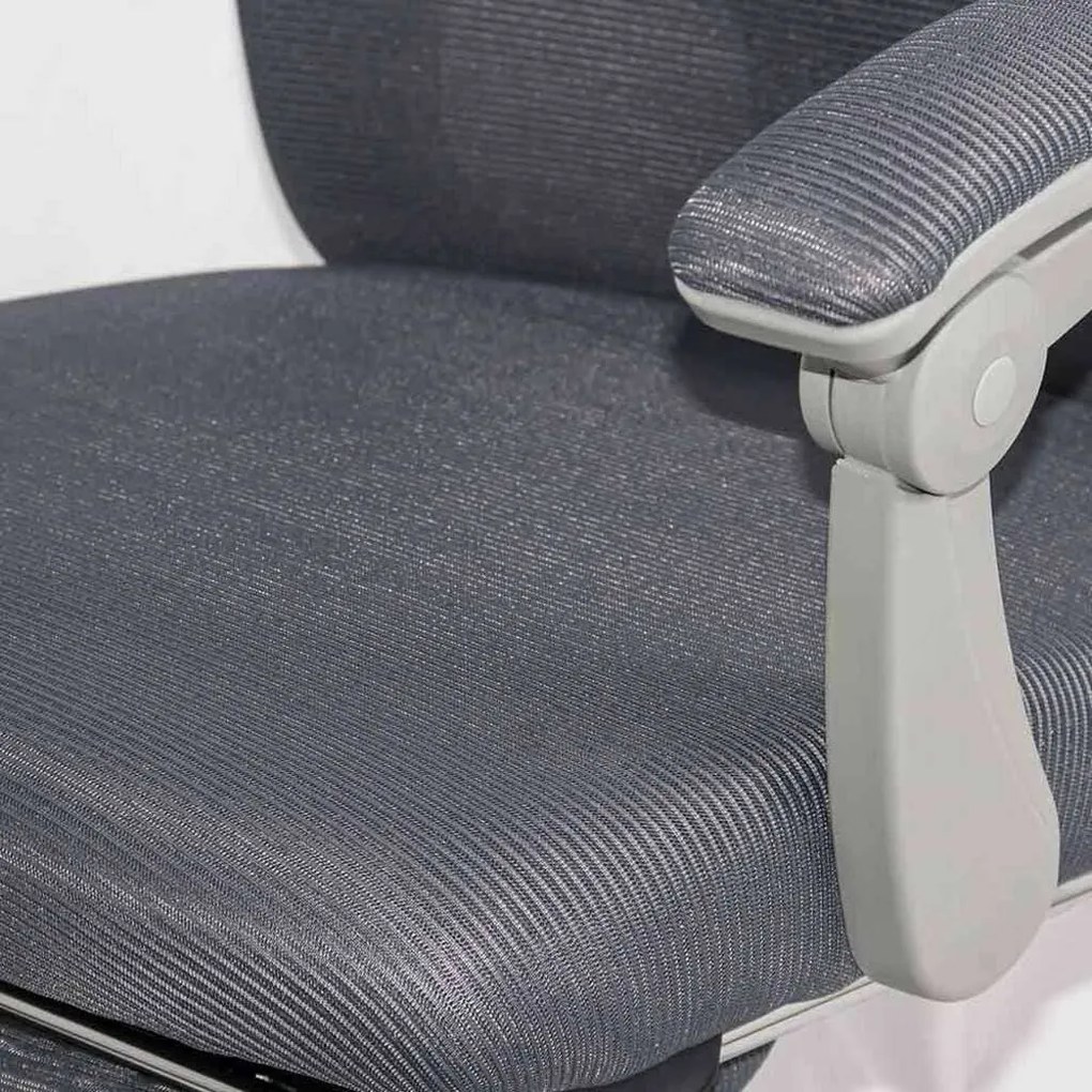 Scaun ergonomic OFF 430 gri, suport picioare și rabatare 135°