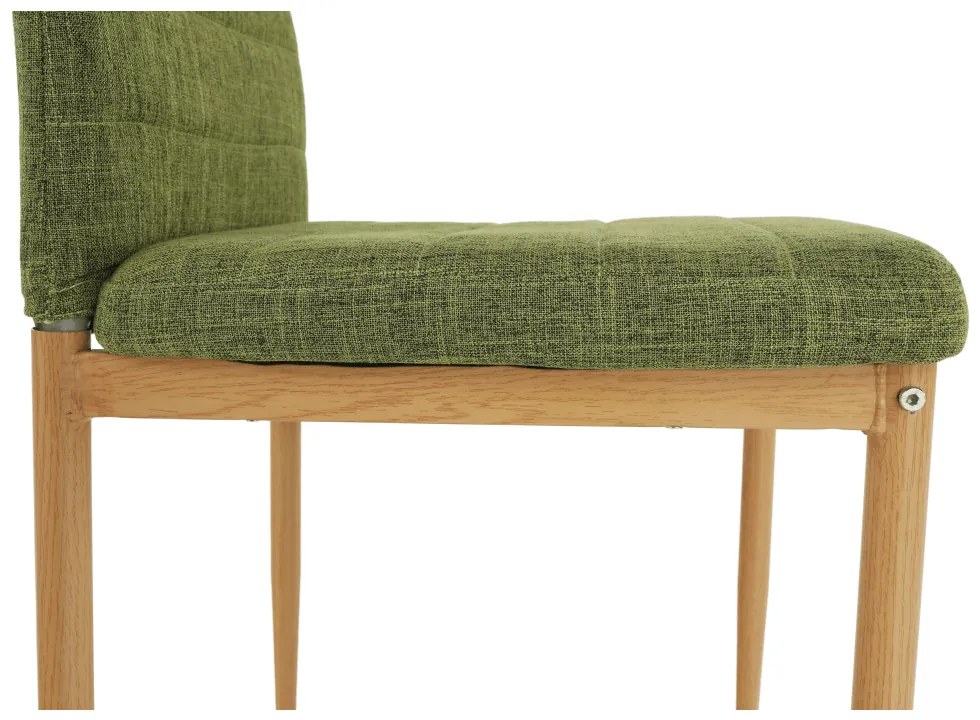 Scaun de sufragerie Collort nova (verde + fag). 744542