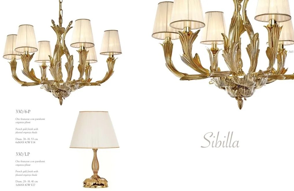 Candelabru 6 brate LUX realizata manual Sibilla