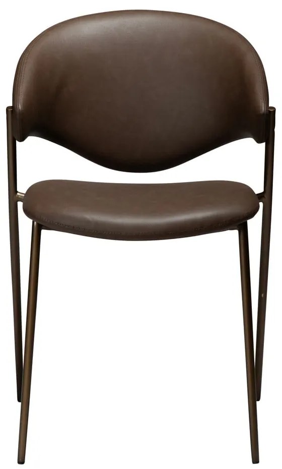 Scaun de dining maro închis din imitație de piele Zone – DAN-FORM Denmark