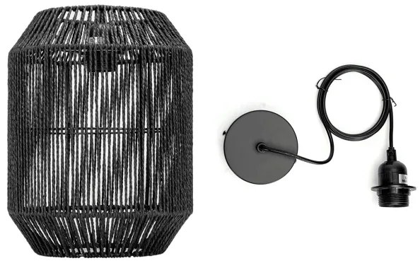 Lustră pe cablu Aigostar 1xE27/60W/230V negru