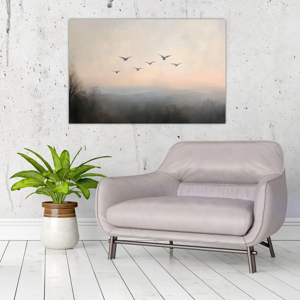 Tablou - Stol de păsări (90x60 cm)