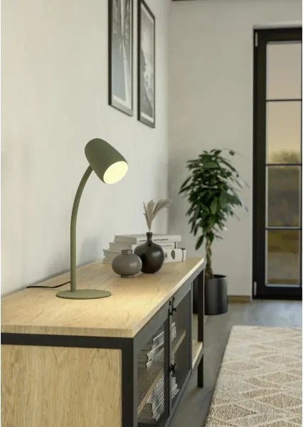 Eglo 901831 - Lampă de masă CARLO 1xE14/18W/230V verde