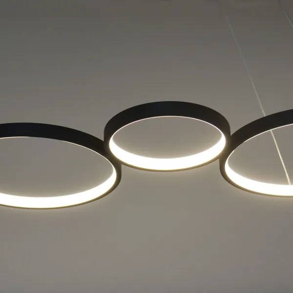 Lustră LED pe cablu FLAMENCO LED/42W/230V 4000K negru