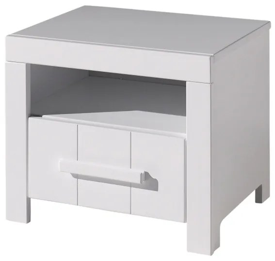Set Complet Cameră Copii ERIK: Pat 90x200 cm, Dulap cu 2 Uși, Birou, Bibliotecă și Sertar, Alb – Vipack