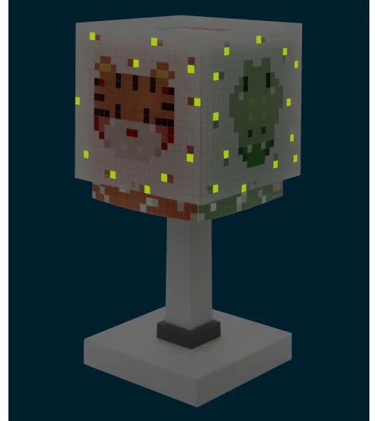 Veioză pentru copii Dalber 63371 LITTLE PIXEL 1xE14/8W/230V