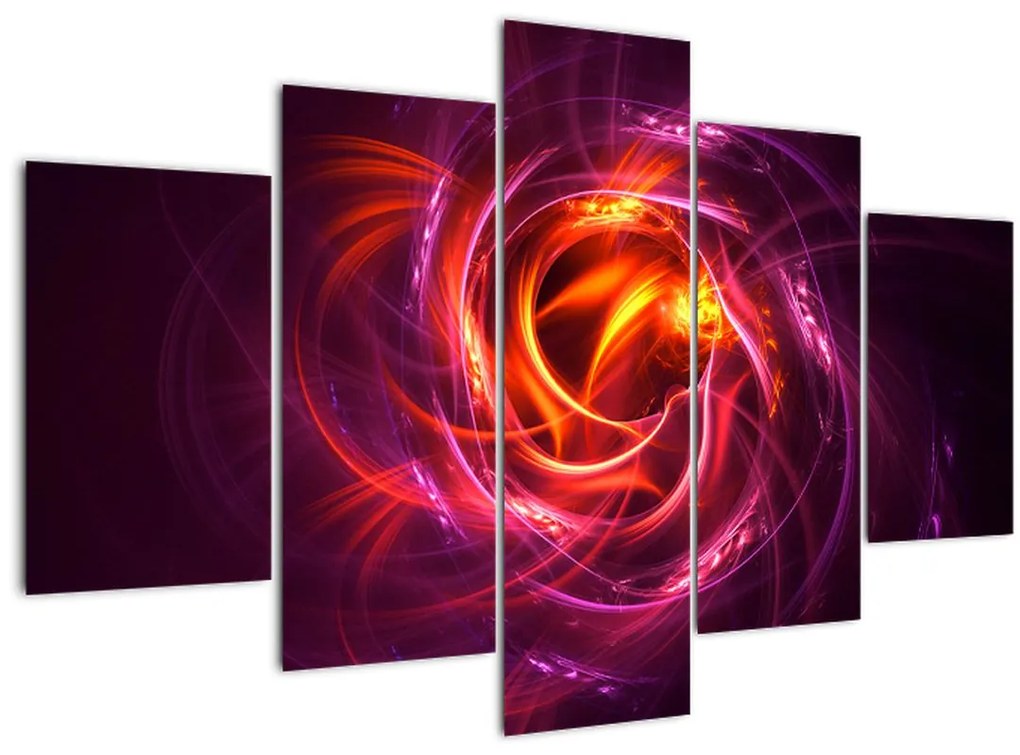 Tabloul cu abstracțiune modernă care luminează (150x105 cm)