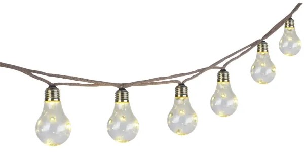 Lanț LED solar decorativ Globo 33694-10 50xLED/0,06W/3,2V IP44