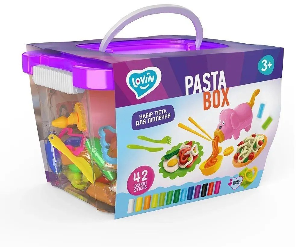 1 x Set Pasta Box - plastilina, accesorii si jucarie pentru modelaj