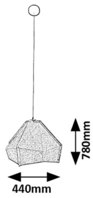 Lustră pe cablu Rabalux 72000 LOMIRO 1xE27/40W/230V