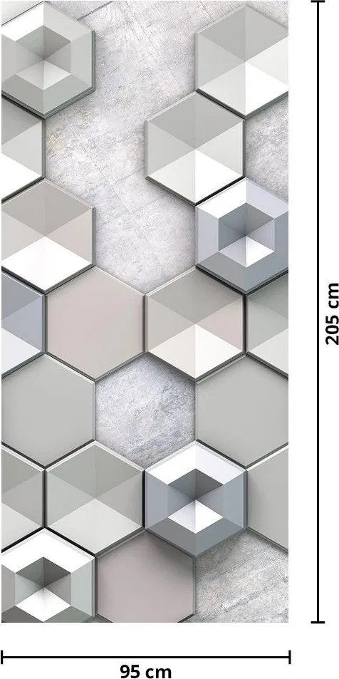 Fototapet pentru ușă - 3D Abstract (95x205cm)