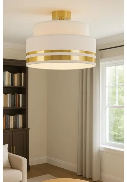 Plafonieră TAMI 1xE27/60W/230V bej/auriu