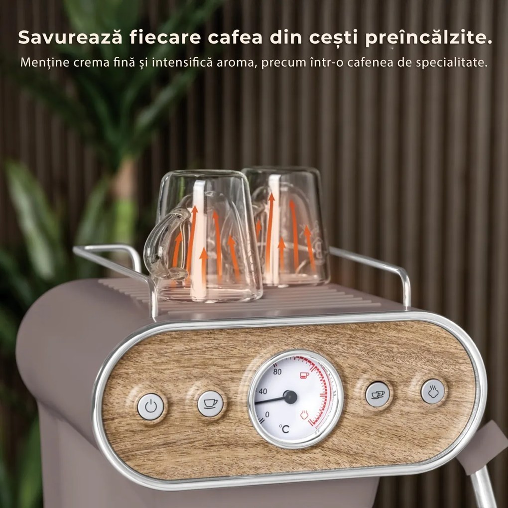 Espressor 3 in 1 Taupe Nordic Berlinger Haus BH/9856