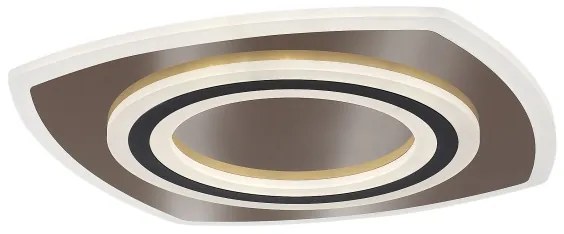 Rabalux 71317 - TANELI Plafonieră LED dimabilă 60W/230V 3000/4000/6000K crom/negru + telecomandă