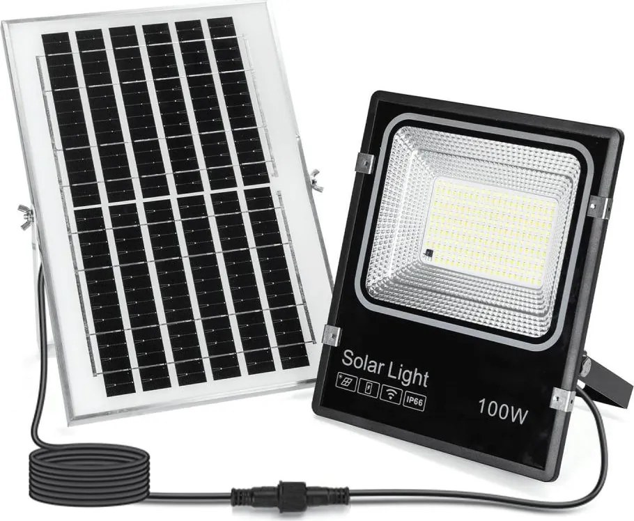 Aigostar - LED reglabil proiector solar LED/100W/3,2V 3000K/4000K/6500K IP66 + DO
