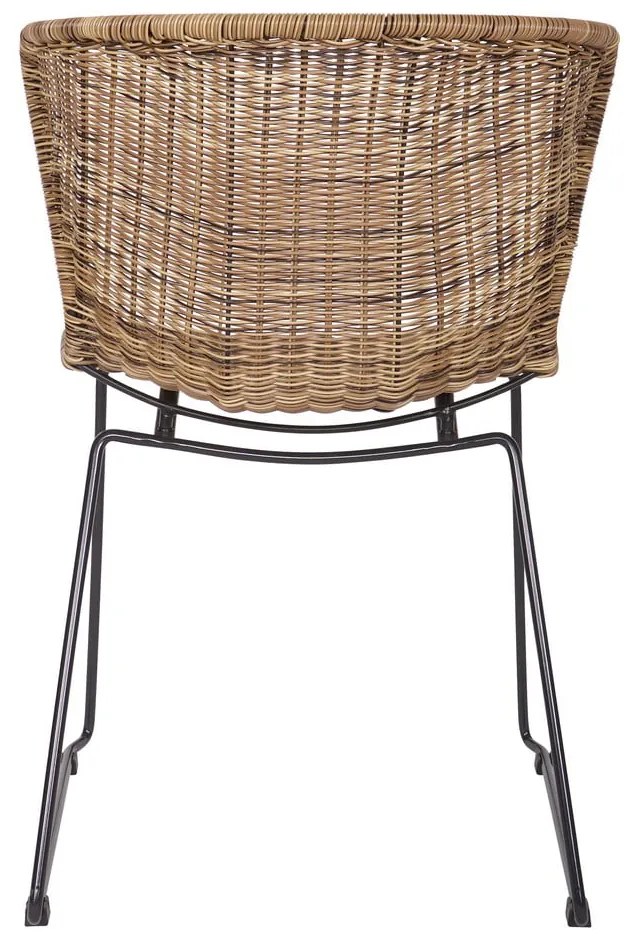 Scaune de grădină în culoare naturală 2 buc. din ratan artificial Wings – WOOOD