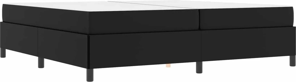 vidaXL Cadru de pat cu saltea Negru 200 x 200 cm țesătură