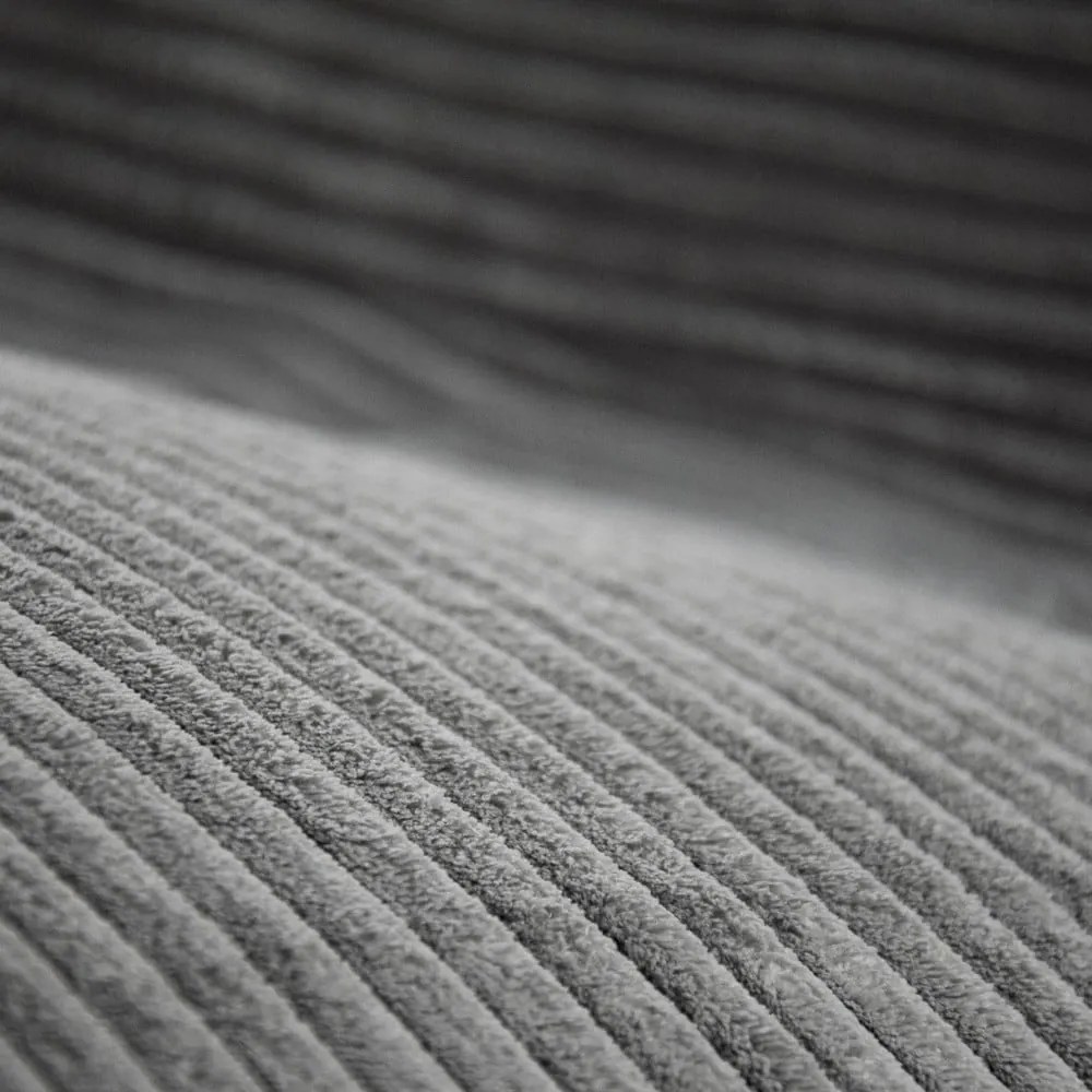 Fotoliu bean bag negru cu tapițerie din catifea reiată Sofa Tube 190 – SLOWDOWN