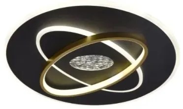 Plafonieră LED dimabilă LED/80W/230V negru + telecomandă