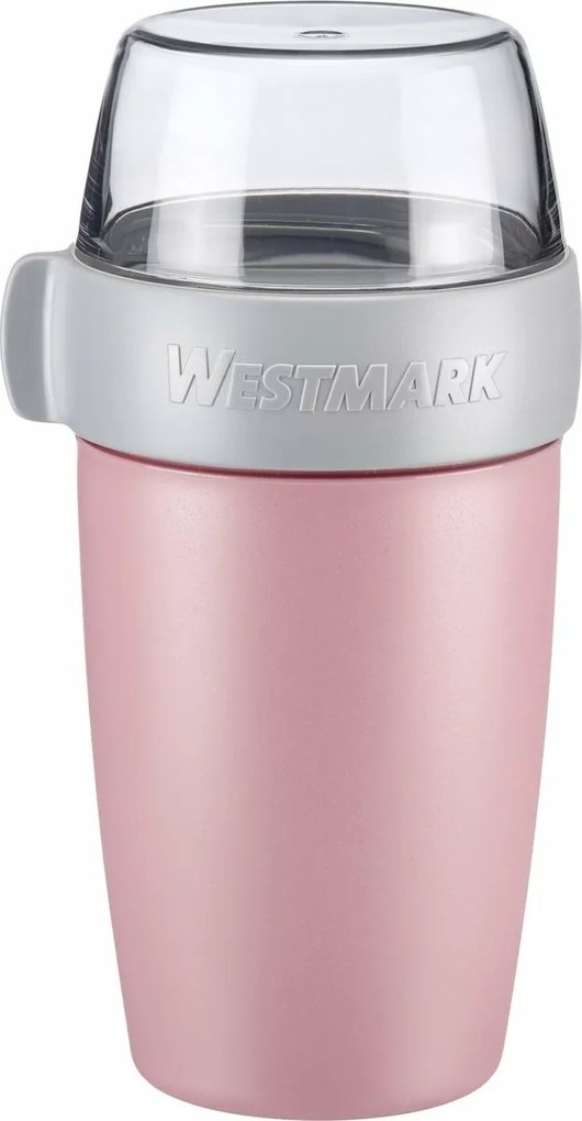 Cutie pentru gustări din două piese Westmark, 700ml, roz, S