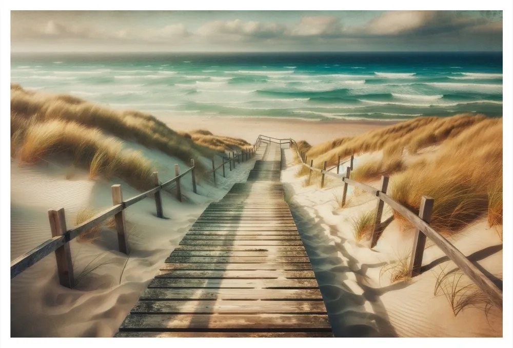Tablou dune de nisip și orizont marin