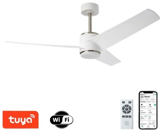 Immax NEO 07282L - Ventilator de tavan LED CCT BEAUTY, dimmabil, 18W/230V, Wi-Fi Tuya + telecomandă