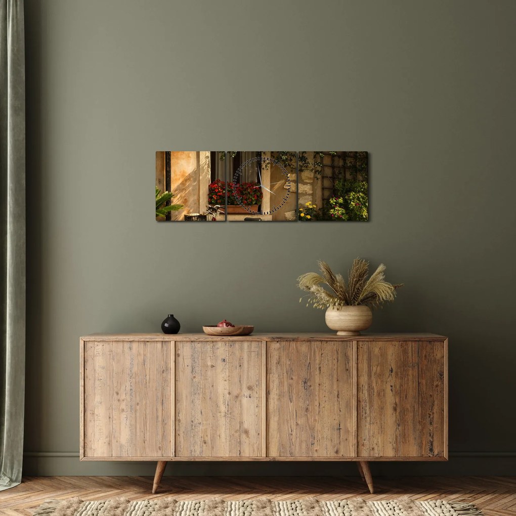 Tablou - Italia pitorească (cu ceas) (90x30 cm)