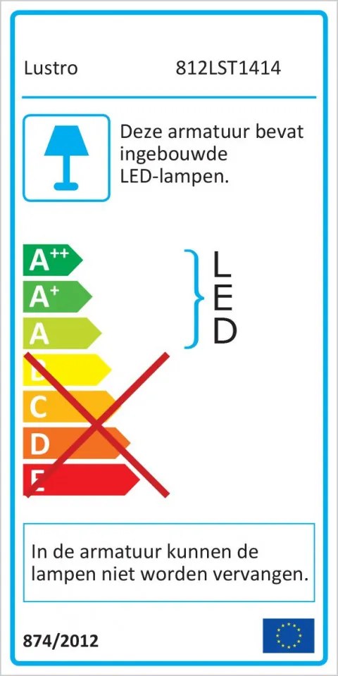 Aplica de Perete KN14, Soclu E27, Max. 40W, Culoare Maro / Auriu