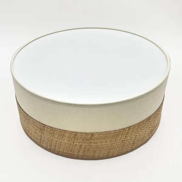 Plafonieră LED SIRJA BOHO, 20 W, 230 V, Ø 35 cm, bej/crem